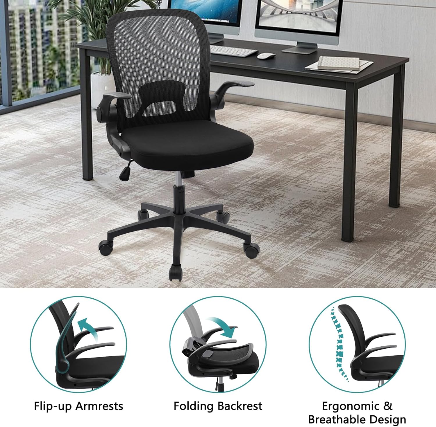 CLATINA Foldable & Folding Office Chair