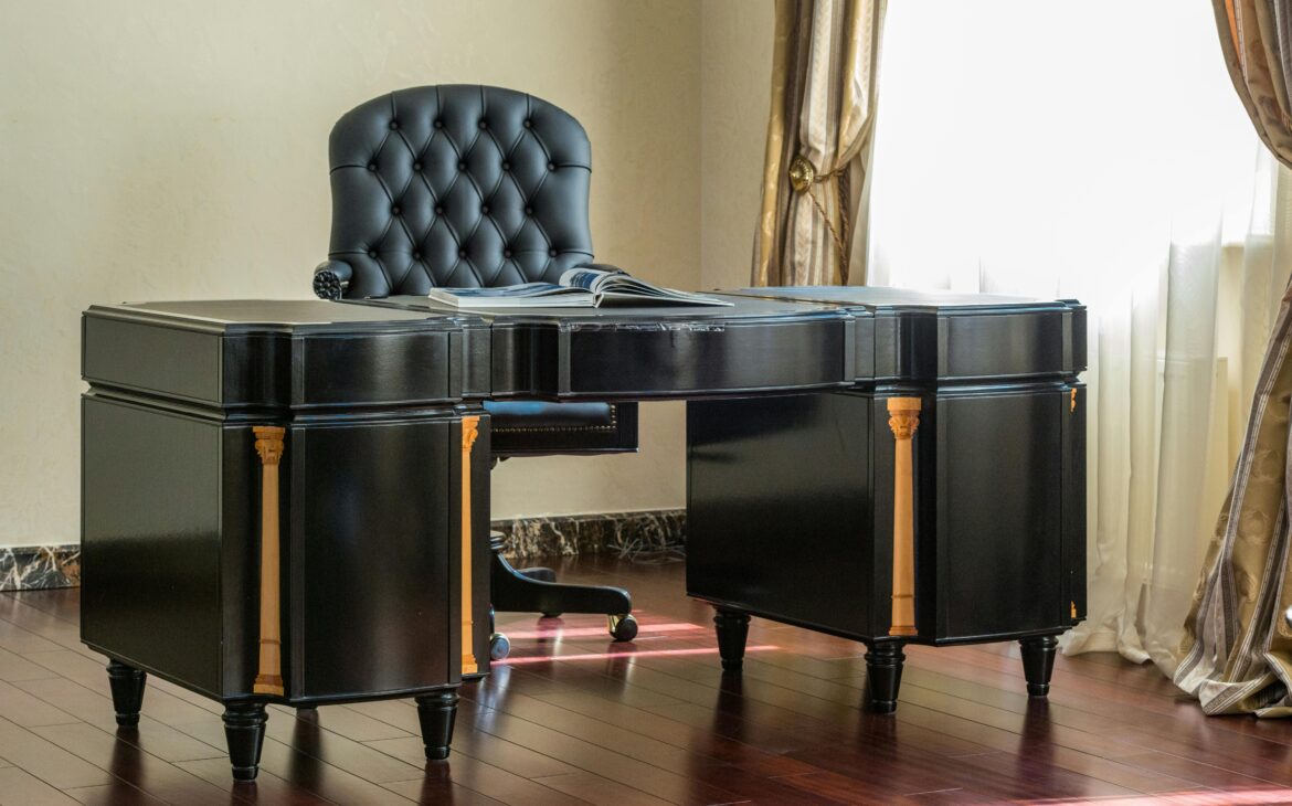 office chair in leather